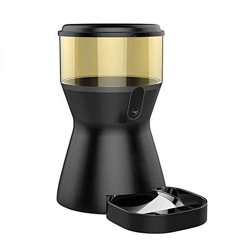 alimentador negro wifi control telefono móvil mascota perro gato inteligente alimentador automático 4l capacidad de gran capacidad máquina de alimentación de la máquina de alimentación de tazón de fue