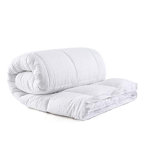 Amazon Brand - Umi Colchón de Microfibra,Cubrecolchón,Antialérgico,Suave-(160x200cm)