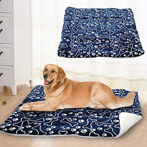 AMURAO Patrón de diseño de Ciervo de pez Hueso Manta para Mascotas Alfombra de Franela Gruesa y Suave Gato Lindo Perro Cachorro Alfombra