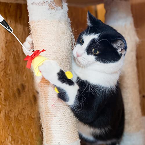 arbitra De Juguete con Forma de Pluma de Gato - Funny Cat Stick | Pet Teaser Toys Muñeco de Peluche | Juguetes interactivos de Gatitos para Gatos de Interior, Ejercicio de Gatitos