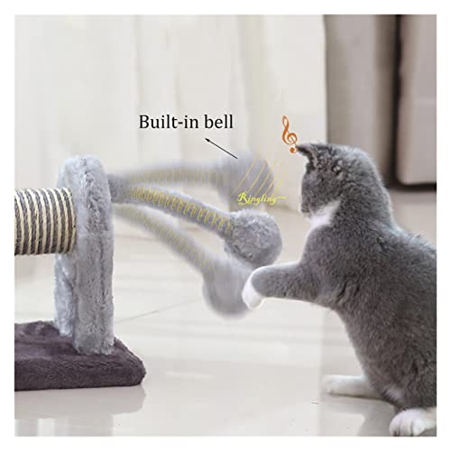 árbol de gato Gato rascando el poste for los gatos en forma de elefante en forma de gato Scratcher Board con campanas de sisal for proteger los muebles de gato gato juguetes de gato. Juguetes de peluc