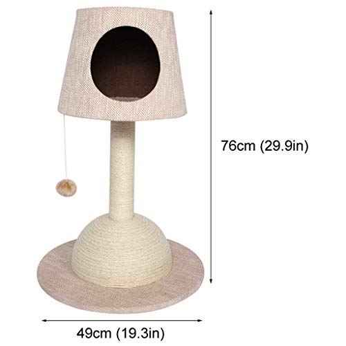 Arbol Rascador Gatos Suministros gato, Próspero al Sporting, resistente al desgaste y resistente a los arañazos, gato del árbol del gato de la Junta Rascar, camada de sisal gato, gato Tabla Lámpara co
