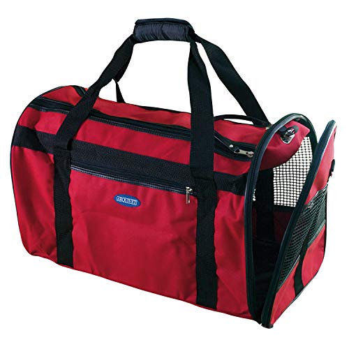 ARQUIVET Bolso Grande de Viaje Rojo para Mascotas - 50 x 30 x 26 cm - Transportín Plegable para Perros y Gatos - con Apertura Superior y Lateral - Ideal para el Transporte de tu Mascota
