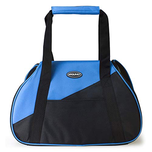 ARQUIVET Bolso transportín Ligero para pequeñas Mascotas - 47 x 24 x 28 cm - Perros Adultos, Cachorros, Gatos y Otros - Mochila con Rejilla de ventilación para Perros y Gatos