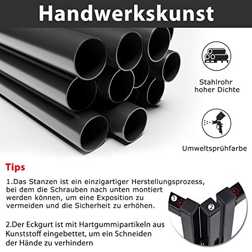 Aufun Reja Protección de chimenea | Barrera seguridad bebés, niños y Mascotas | Rejilla protectora de 5 piezas de valla para niños, malla para chimenea con Puerta - negro