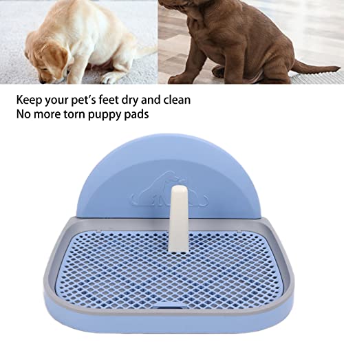 Bandeja para Orinal para Perros, Orinal para Cachorros, Orinal para Perros, Colección de Orina Y Caca, Protección para el Suelo, Soporte para Almohadillas para Perros con Cubierta de Pared