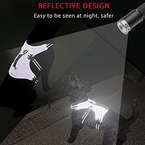 BELPRO Arnés de Apoyo Multiusos para Perro, a Prueba de Escape, Chaleco Reflectante Ajustable con Mango Duradero, arnés para Perros Grandes y Activos (Negro, S)