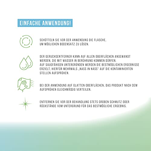 BERLIN PURIFIX Eliminador de olores 1000 ml – Limpiador microbiológico contra olores de animales, orina y fecales – Elimina los olores fuertes de forma duradera su causa