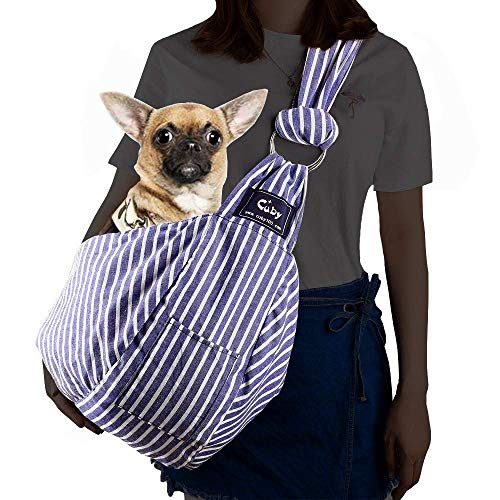Bolsa de transporte para perros y gatos CUBY, bolsa de diseño suave y ajustable, adecuada para perros pequeños y gatos para viajes al aire libre