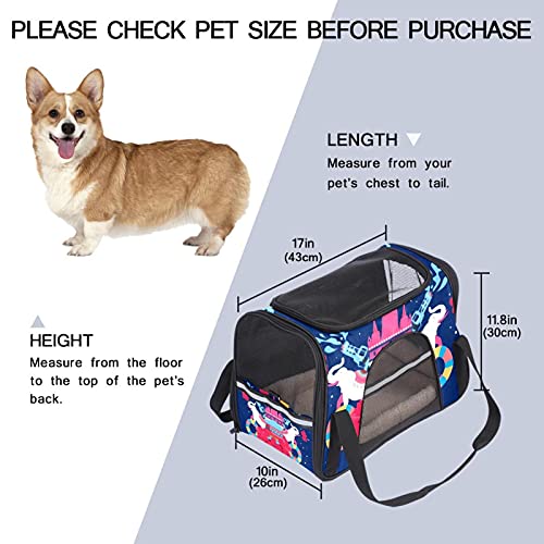 Bolsa de viaje para mascotas para gatos y perros plegable de malla de cara suave transportador seguro de transporte aéreo aprobado por la línea aérea Songkran Thai Elephant