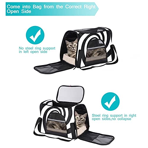 Bolsa para Mascotas Gato Vértigo Abstracto Blanco Negro Borsa da trasporto portatile per animali domestici, adatta per piccoli e cuccioli