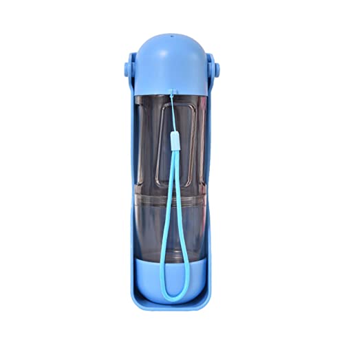 Botella de agua para mascotas y contenedor de alimentos Dispensador de agua para perros 2 en 1 Botella de comida para perros a prueba de fugas para mascotas Caminar Viajes Perros Alimentador de gatos
