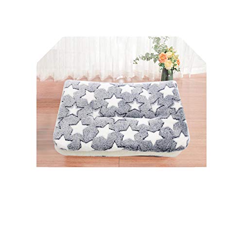 Cama para Perros | Soft Cat Bed Rest Manta para Perros Winter Cojín Plegable para Mascotas Coral Cashmere Soft Warm Sleep Mat Sweet Dream Bed-G-91x70cm