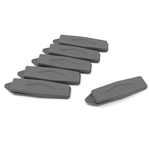 Camtiac Pasador de pelo para perro, 6 unidades, color gris