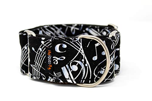 candyPet® Collar Martingale para Perros - Modelo Music, S