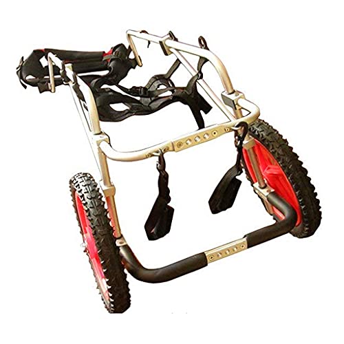 Carro de paseo para perros de rehabilitación de patas traseras, silla de ruedas ajustable para perros, paseo asistido por perros discapacitados, coche de ejercicio de patas traseras para mascotas, sil
