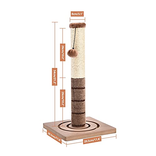 Casas de Gato Árbol De Gato De Cactus con Hamaca Estilo De Hongo Gatos Árbol Condominio Poste Rascador De Sisal Envuelto por Completo for Gatos Escalada De Gatito Envío Rápido (Color : AMT0032BR)