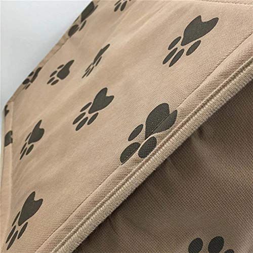 Caseta de Perro, For los pies de invierno caliente al por mayor del gato cama del perro Casa plegable suaves Impreso animal doméstico del gato del perro de perrito gatito de tela Cama perrera caliente