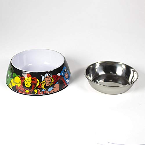 Cerdá - For Fan Pets, Comedero para Mascotas de Avengers - Licencia Oficial Marvel, Multicolor