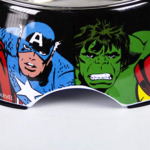 Cerdá - For Fan Pets, Comedero para Mascotas de Avengers - Licencia Oficial Marvel, Multicolor