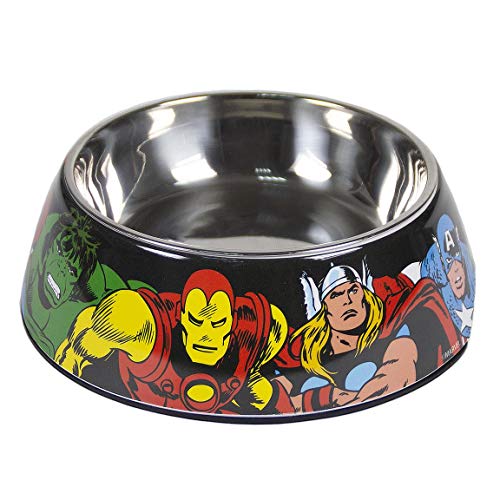 Cerdá - For Fan Pets, Comedero para Mascotas de Avengers - Licencia Oficial Marvel, Multicolor