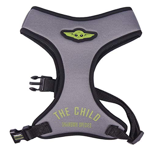 CERDÁ LIFE'S LITTLE MOMENTS - ForFanPets, Arnes para Cachorros de Baby Yoda The Child - Licencia Oficial Disney, Azul, XXS-XS