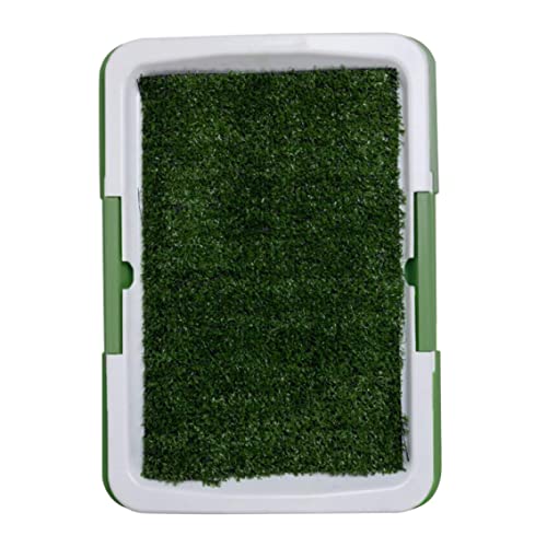 Césped de Hierba Artificial, Entrenamiento de Perros Inodoro Perrito pisote Potty Pad Splash Prueba A Prueba de césped Artificial con Bandeja
