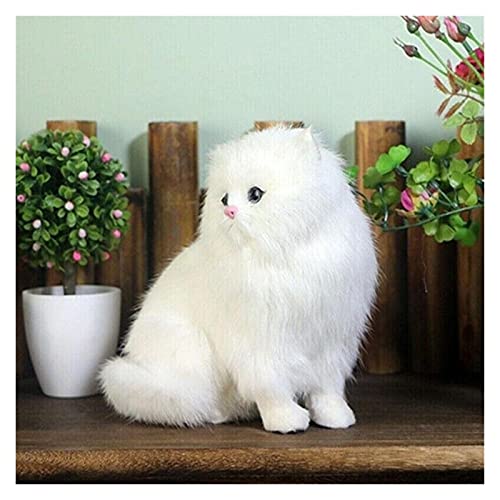 CJWSLYT Juguete de peluche realista de peluche persa de simulación persa para perro, cachorro, juguete de peluche realista para mascotas, hecho a mano, gatos persas, Pascua (color: multicolor)