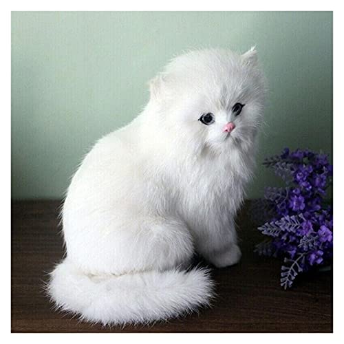 CJWSLYT Juguete de peluche realista de peluche persa de simulación persa para perro, cachorro, juguete de peluche realista para mascotas, hecho a mano, gatos persas, Pascua (color: multicolor)