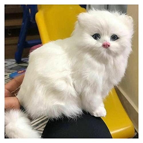 CJWSLYT Juguete de peluche realista de peluche persa de simulación persa para perro, cachorro, juguete de peluche realista para mascotas, hecho a mano, gatos persas, Pascua (color: multicolor)