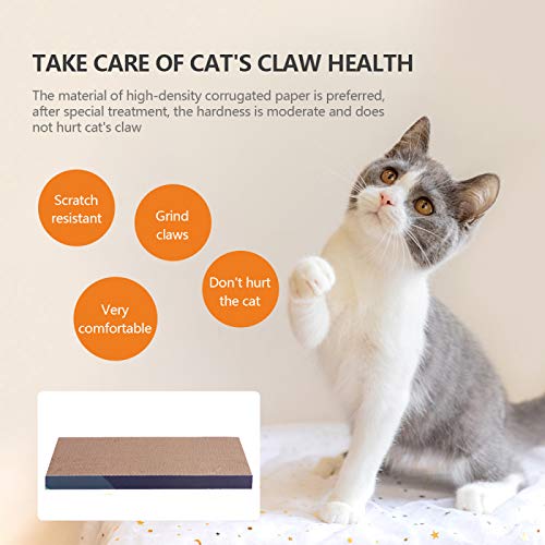 CLASSICMUG Tablero Rascador para Gatos, Rascador Reciclable, Tapetes Rascadores De Cartón Corrugado, Salón Rascador, Elegante Cama Rascador para Gatos, Compre Uno Y Obtenga Uno Gratis