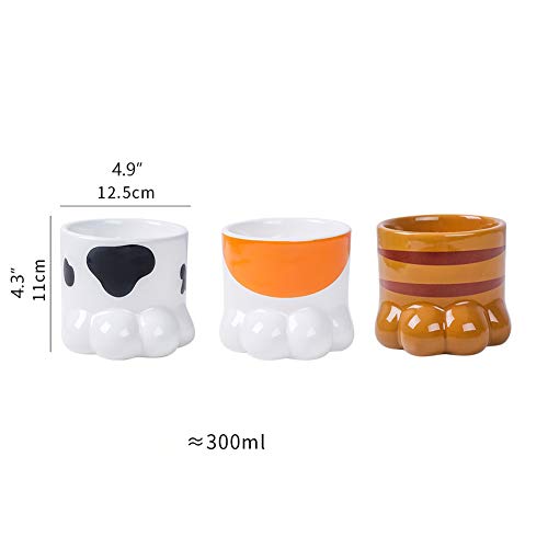 Comederos para Perros Cuencos de cerámica Frasco tazones de Fuente Dobles criaba Perros Gatos Cachorros Cuencos Set del alimentador de Agua Cuencos Pequeña Mediana Antideslizante Perros Accesorios