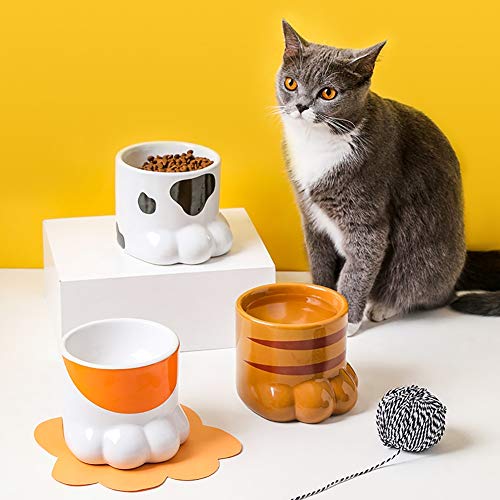 Comederos para Perros Cuencos de cerámica Frasco tazones de Fuente Dobles criaba Perros Gatos Cachorros Cuencos Set del alimentador de Agua Cuencos Pequeña Mediana Antideslizante Perros Accesorios