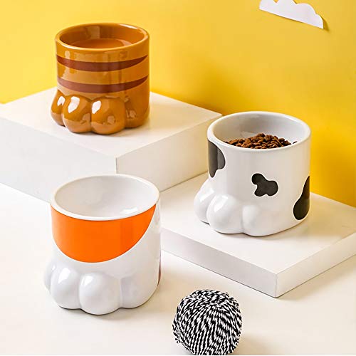 Comederos para Perros Cuencos de cerámica Frasco tazones de Fuente Dobles criaba Perros Gatos Cachorros Cuencos Set del alimentador de Agua Cuencos Pequeña Mediana Antideslizante Perros Accesorios