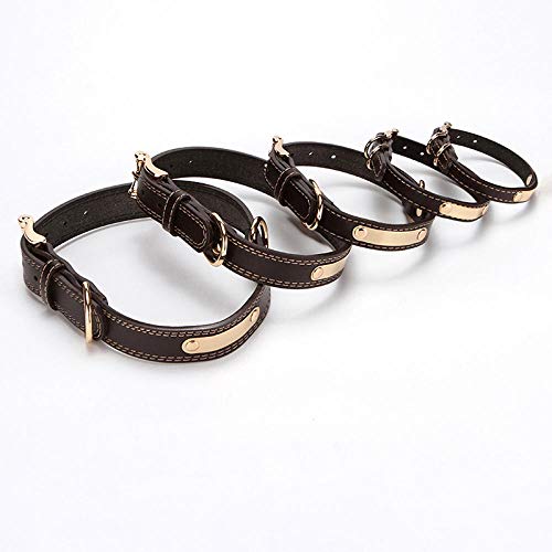 Correa para Mascotas Collar de Perro de Gato de Cuero de Microfibra Collar de Etiqueta Personalizado para Mascotas Collar de identificación de Placa de identificación de Cachorro Personalizado per