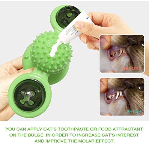 Crea Teen Play - Juguete para gatos divertido, promueve la salud dental y proporciona ejercicio (verde)