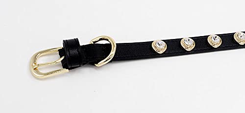 Cuello estampado piel para todas las estaciones, cuello Archaren & Leads-Black_XXS 1,1 x 16-21 cm.