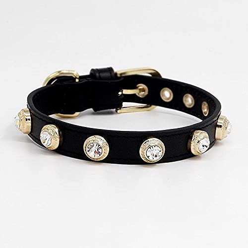 Cuello estampado piel para todas las estaciones, cuello Archaren & Leads-Black_XXS 1,1 x 16-21 cm.