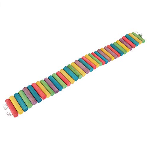 Cuque Venta Loca Escalera para hámster, Puente Colgante Duradero, Puente Colgante Colorido para Mascotas, de Madera para Mascotas de hámsteres[Big]