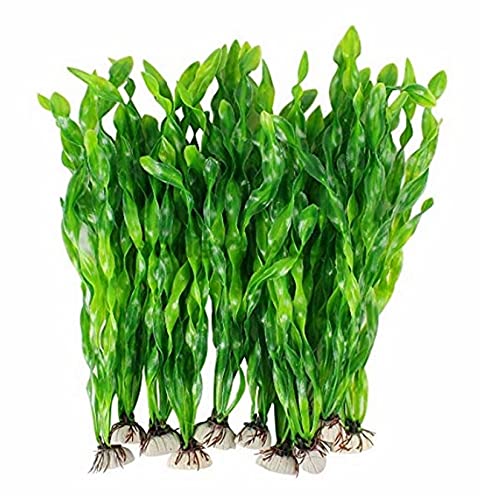 Decoración de acuario, Plantas de agua artificiales de algas for acuario, plástico Peces Tanque Decoraciones de plantas 10 PCS Decoraciones, Hogar y jardín Decoraciones baratas, Decoraciones for el ho