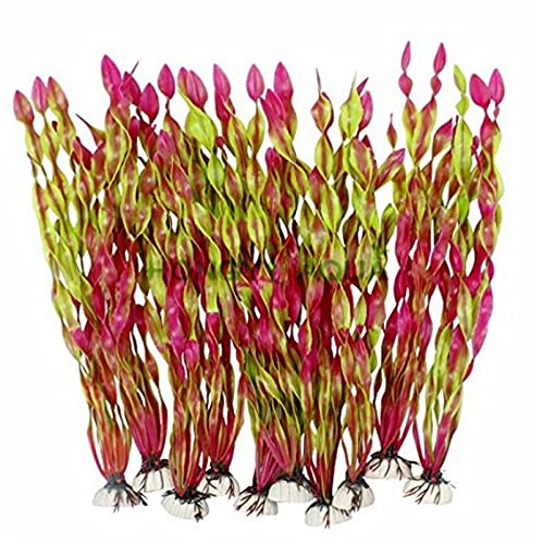 Decoración de acuario, Plantas de agua artificiales de algas for acuario, plástico Peces Tanque Decoraciones de plantas 10 PCS Decoraciones, Hogar y jardín Decoraciones baratas, Decoraciones for el ho