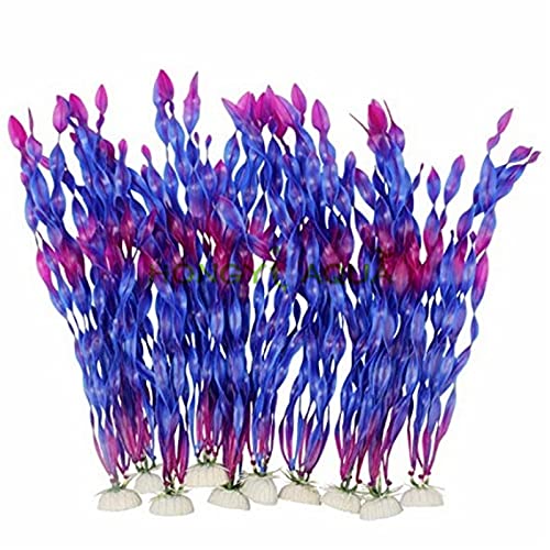 Decoración de acuario, Plantas de agua artificiales de algas for acuario, plástico Peces Tanque Decoraciones de plantas 10 PCS Decoraciones, Hogar y jardín Decoraciones baratas, Decoraciones for el ho
