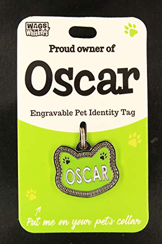 DESIRABLE GIFTS Los nombres de etiquetas OSCAR PERSONALIZADOS Y WHISKERS CAT PET no se pueden cambiar