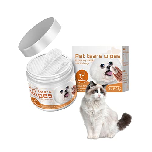 D/H Toallitas de Aseo para Perros, Limpieza rápida y fácil para Trasero, Cuerpo, Patas, Ojos y oídos, 60 toallitas de Limpieza Suaves hipoalergénicas para Perros, Gatos, Cachorros, con fórmula