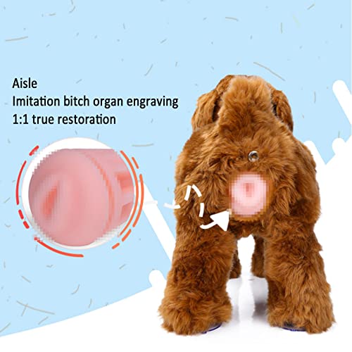DISHENGZHEN Perros Dormir Compañero Vent Juguetes, Mascotas Perro Estrus Juguetes, Mascotas Perro Compañero Juguete para Macho Estrus Perro, con Perra Ladrando, Altura 17CM/6.7 In