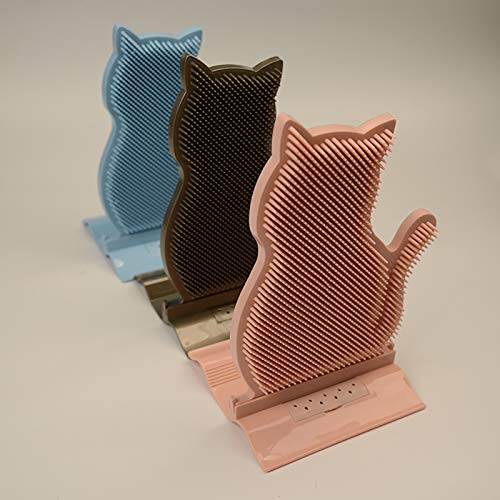 DJR Suave Retiro del Pelo y Aparato de Masaje, Masaje con Silicona para Perros Mascotas Gatos Masaje GroomingBlack