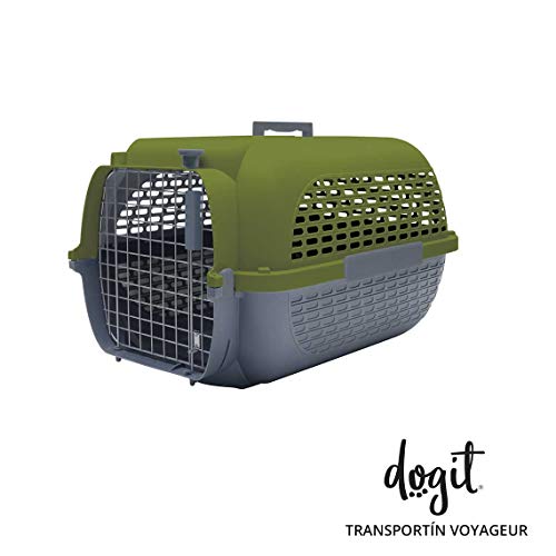 Dogit Pet Voyageur Gde Verde/Gris, Grey & Khaki, L