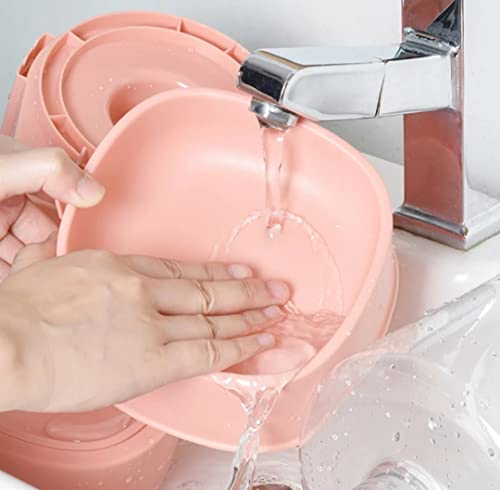 Edipets, Comedero Gato, Bebedero Gatos Perro, Triple, Dispensador 3 en 1, Capacidad 1 Litro, Antiasfixia, para Comida, Agua, Pienso (Verde)