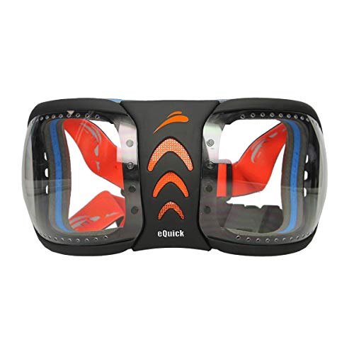eQUICK eVYSOR - Protector de ojos para caballo, producto original - Fabricado en Italia, Transparente