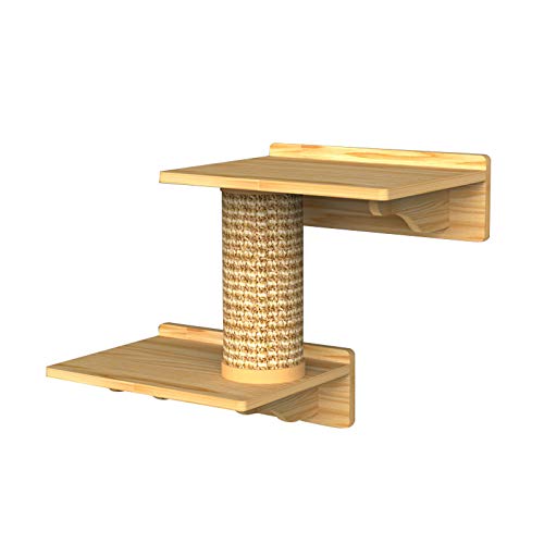Estantes para Gatos Montados en La Pared, Escalones y Escaleras para Gatos Modernos, Muebles para Gatos de Primera Calidad para Dormir, Jugar, Trepar y Descansar con Capacidad para Hasta 40 Libras